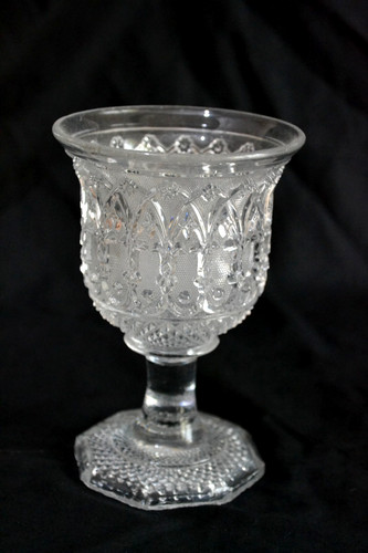 Grand verre cristal moulé - cristal,